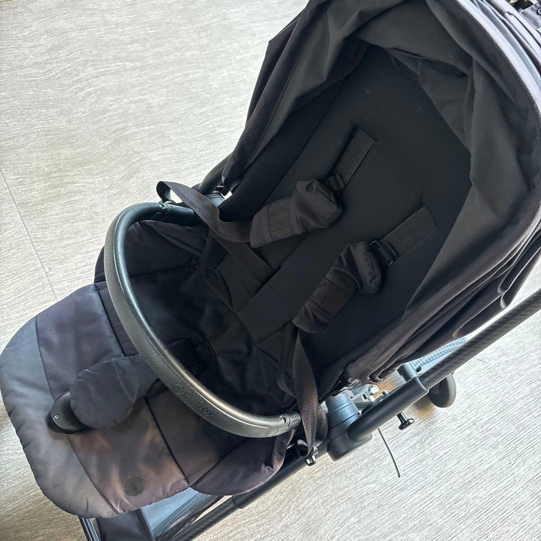 Cybex メリオ 黒 ブラック カップホルダー バギーボード付き