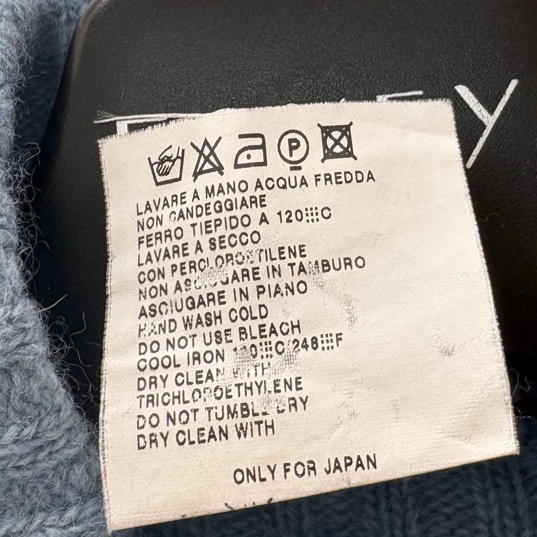 ウィークエンドマックスマーラ　カシミヤアンゴラ　ダブルジップニット　ブルー　L