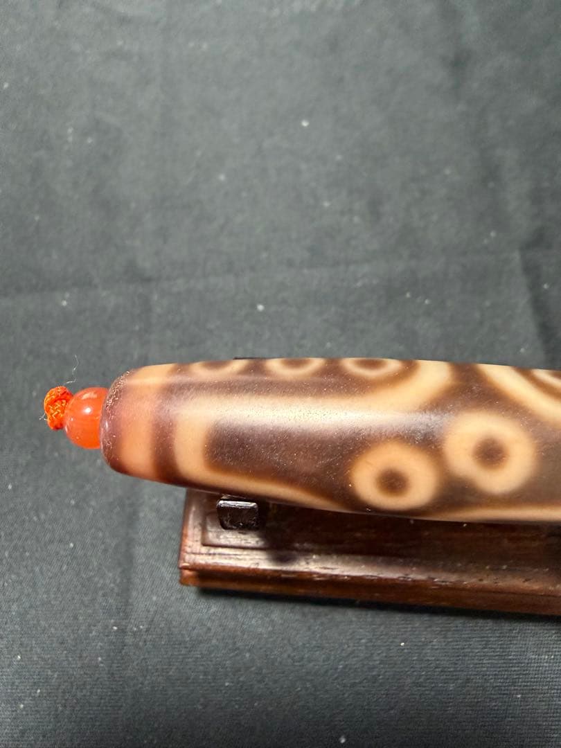 kiza、 良品天珠‼️西蔵老礦紅朱砂十五眼天珠