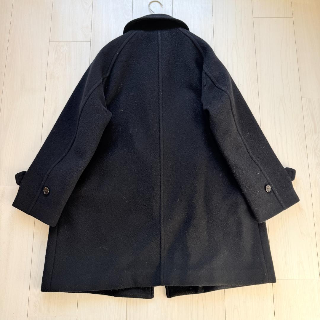 美品✨フレームワーク　ラムウールMIXシャルムバルカラーコート　ブラック　36