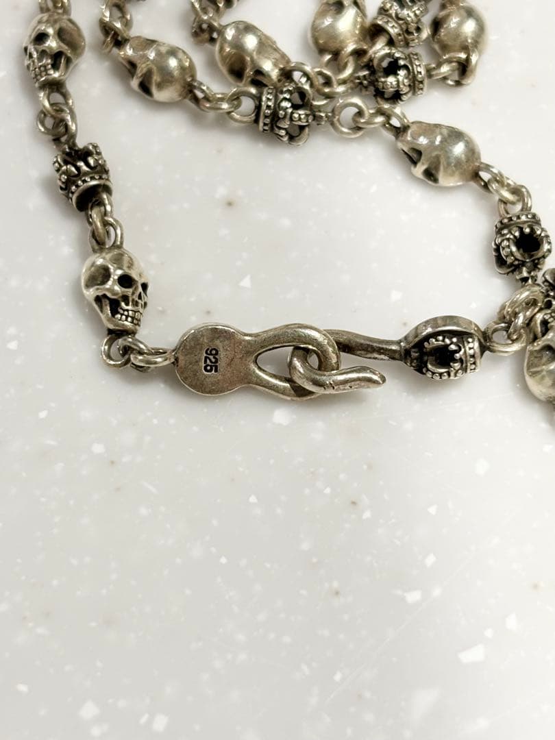 ジャスティン デイビス ドクロ スカル ネックレス