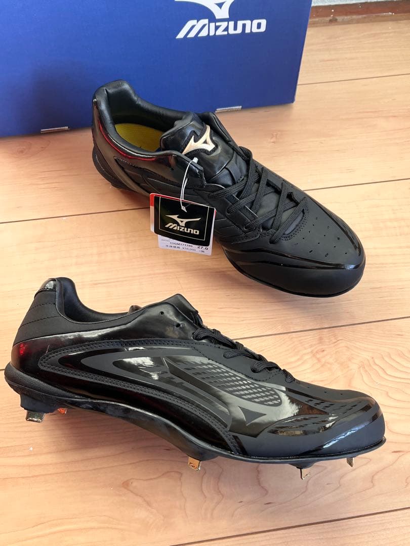ミズノ 野球スパイク 27.0cm 黒 金具