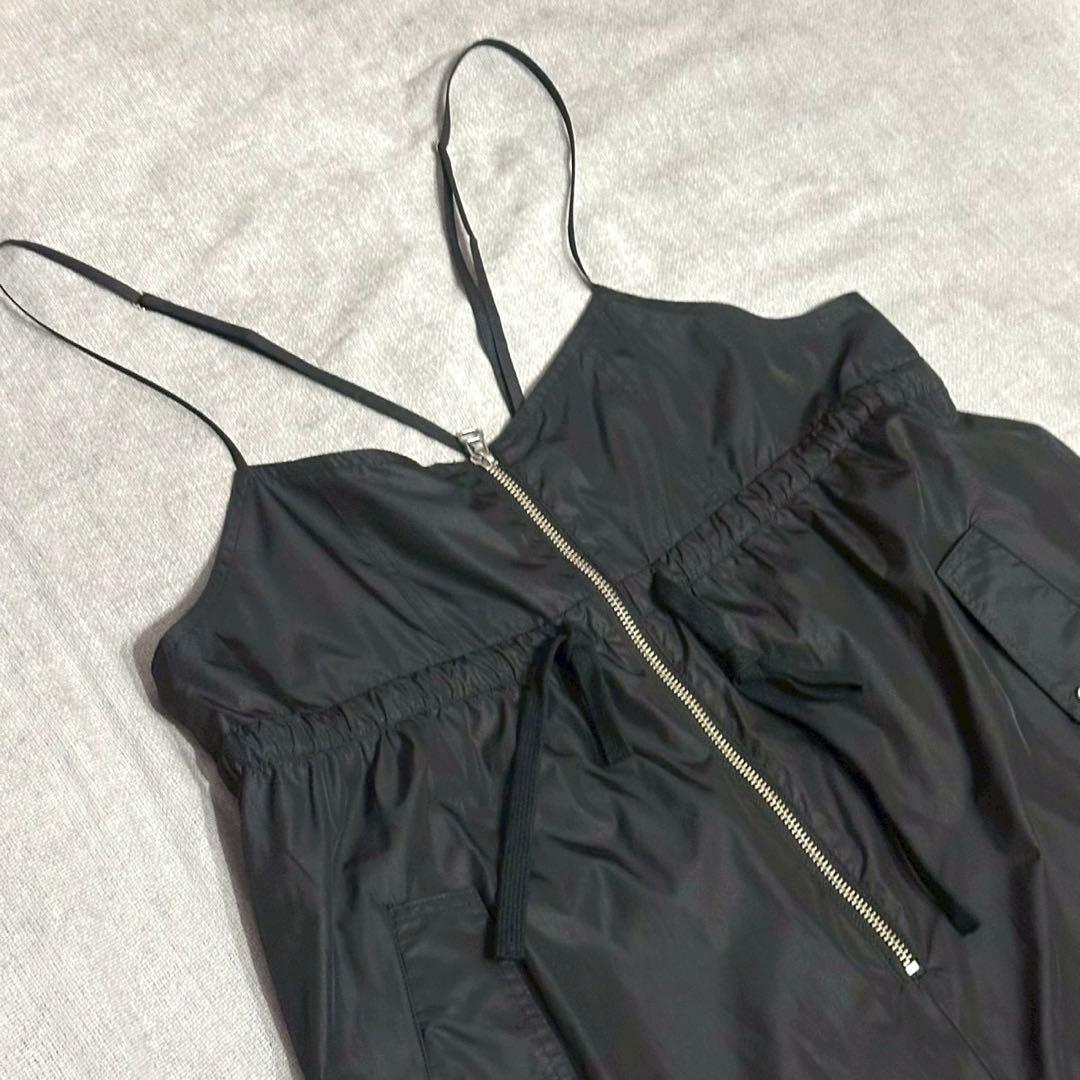 ADAM ET ROPE' アダムエロペ シャイニータフタ撥水ロンパース