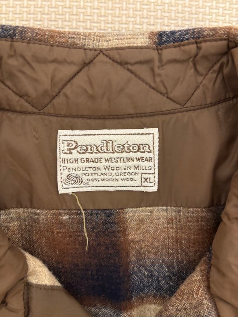 Pendleton ウールチェックネルシャツ XL