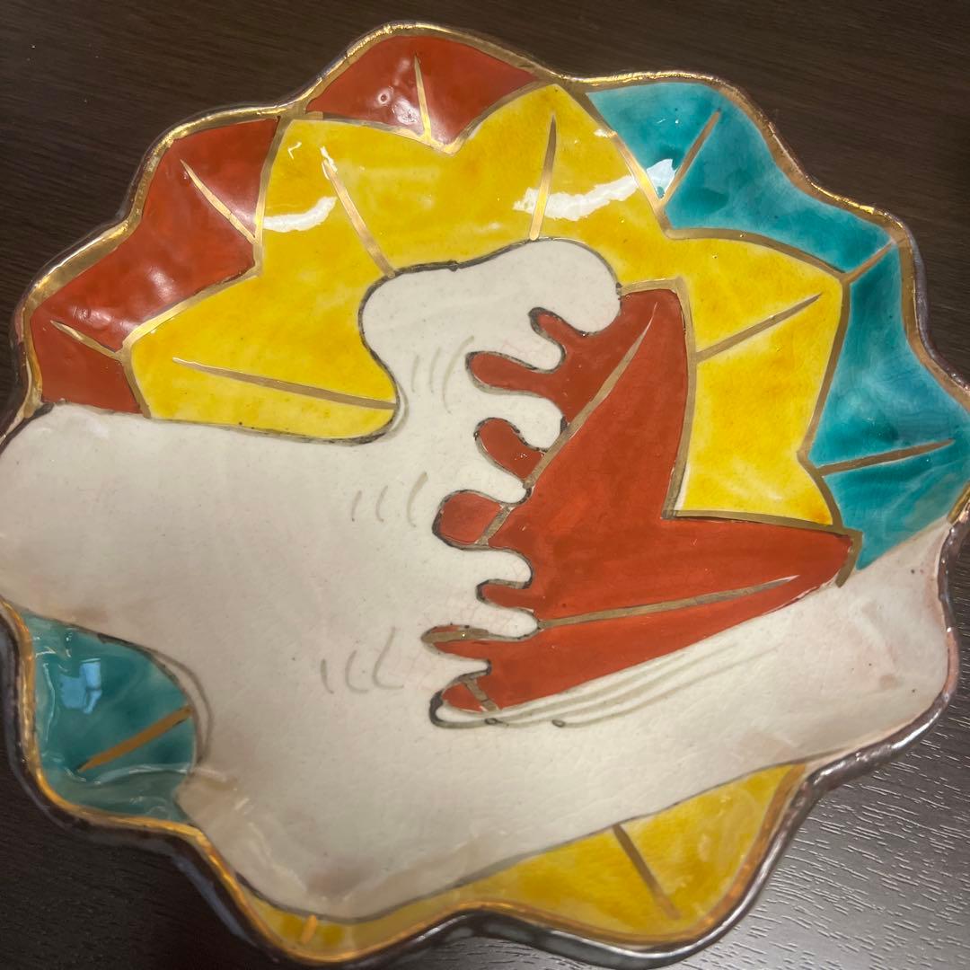 【新品未使用】乾山写　瑞靖 中皿5客セット