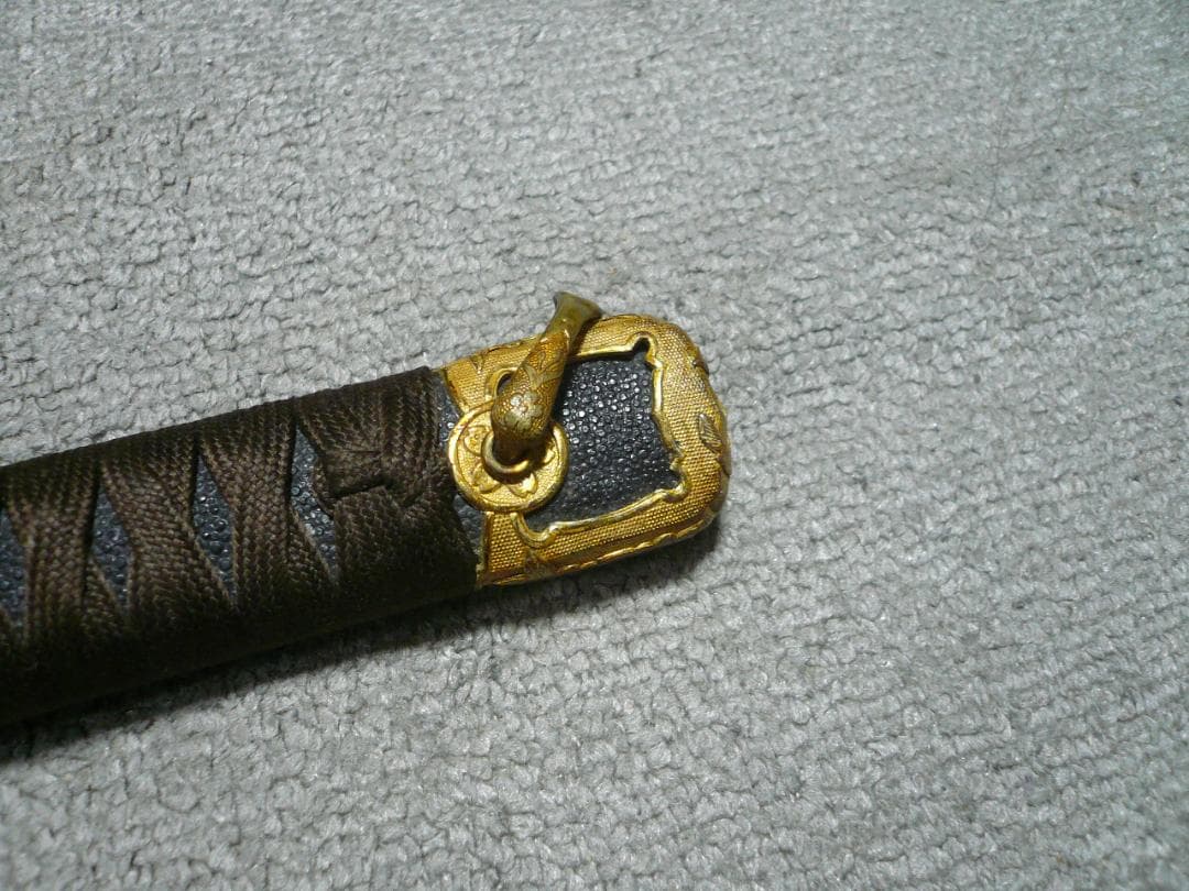 軍刀 柄 旧日本軍 海軍 士官 刀装具 鮫皮 将校 儀礼刀 指揮刀 時代物