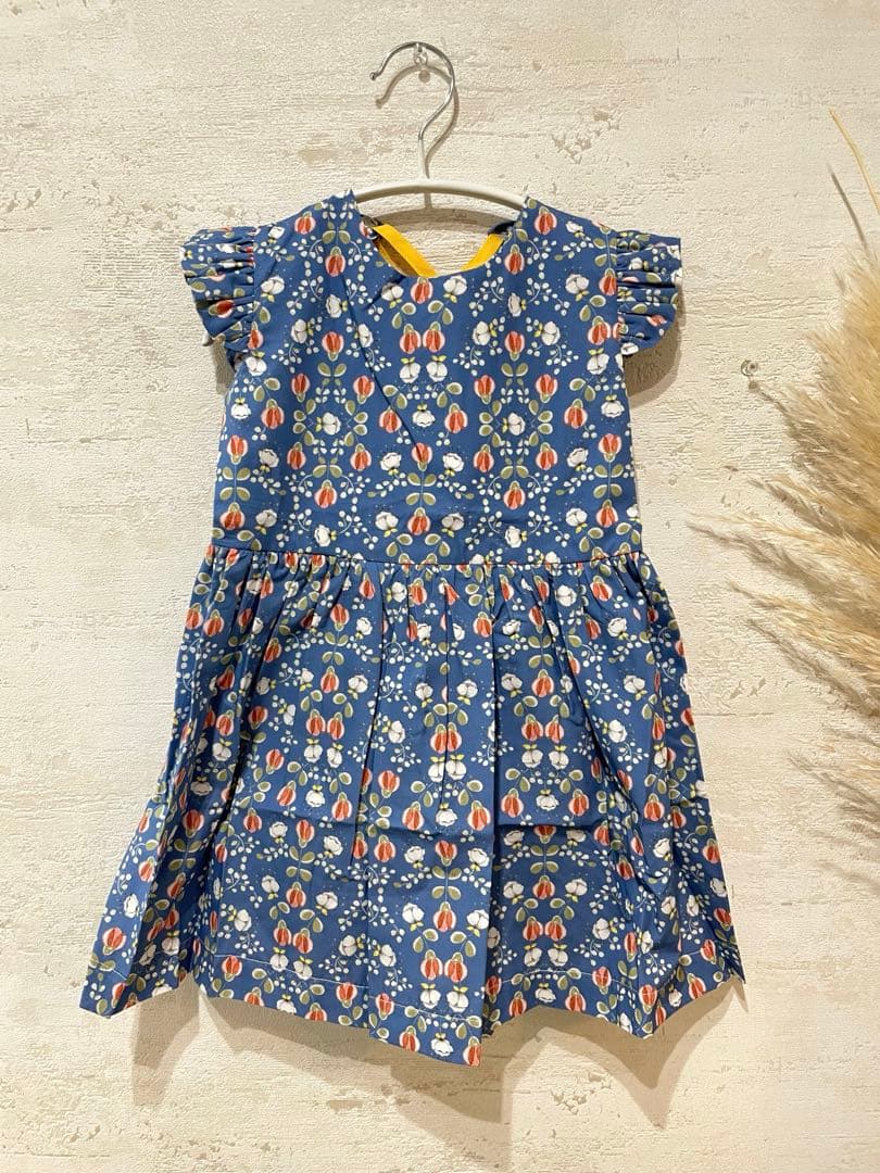 【新品未使用】birinit petit 花柄ノースリーブワンピース4A