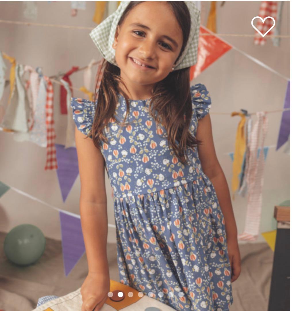 【新品未使用】birinit petit 花柄ノースリーブワンピース4A