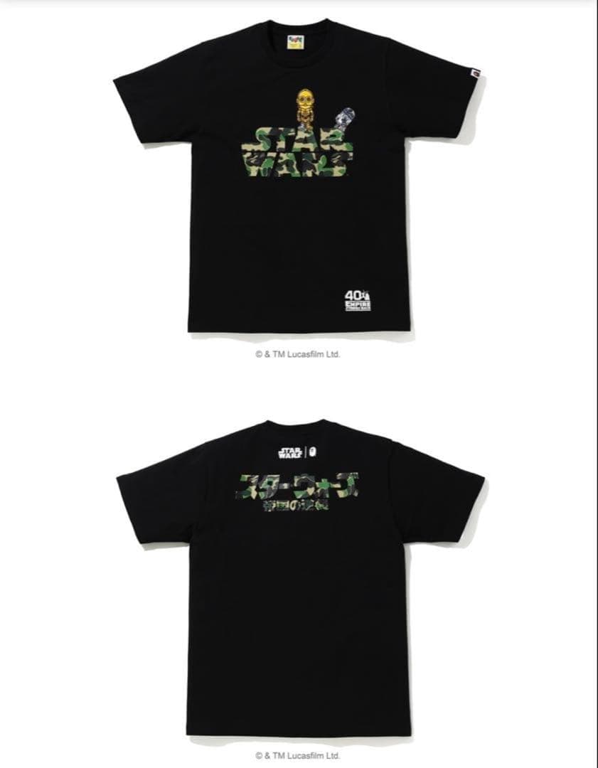 【新品】A BATHING APE スターウォーズ　コラボ　APE　Tシャツ　L