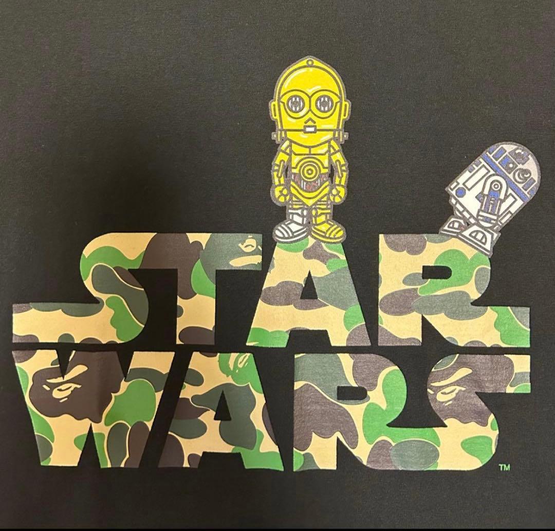 【新品】A BATHING APE スターウォーズ　コラボ　APE　Tシャツ　L