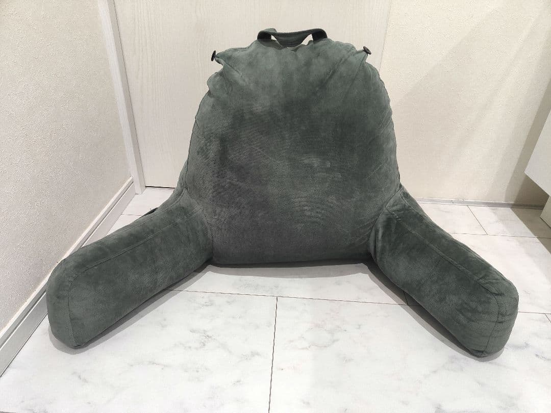 【美品☆】肘付き背もたれクッション フロアクッション