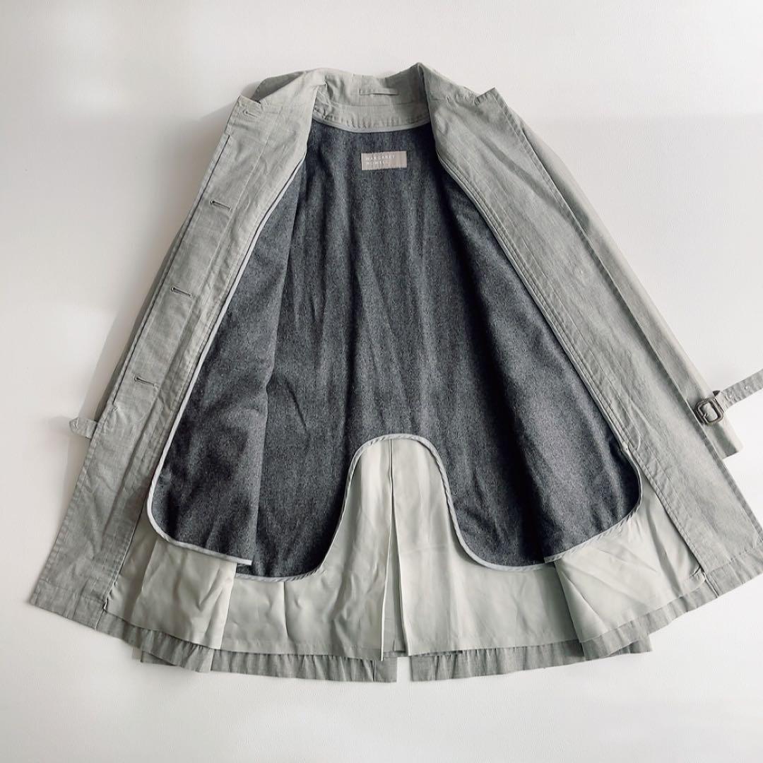 マーガレットハウエル　ステンカラーコート　ウールライナー付　Aライン