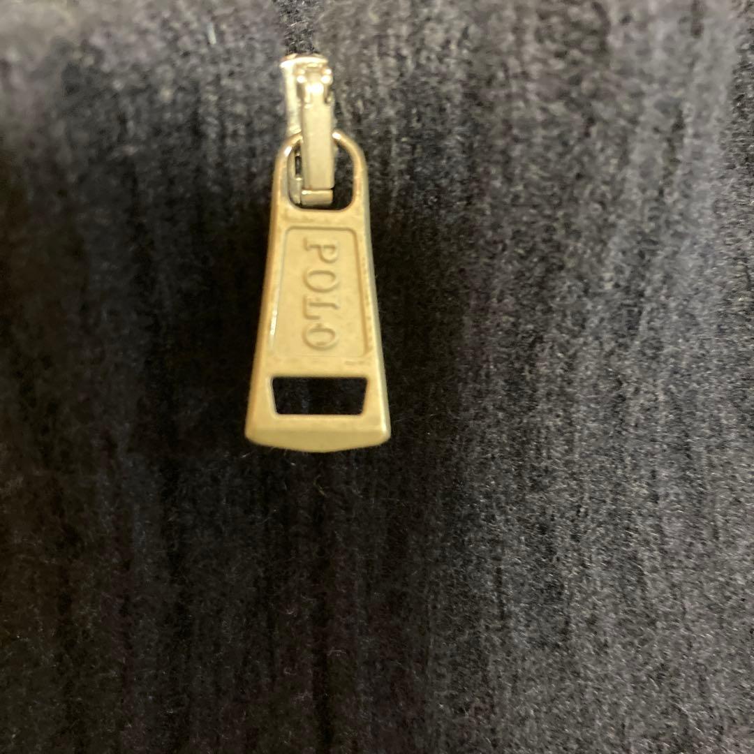 ポロラルフローレン ウールカシミヤ ケーブルハーフジップニット【美品】