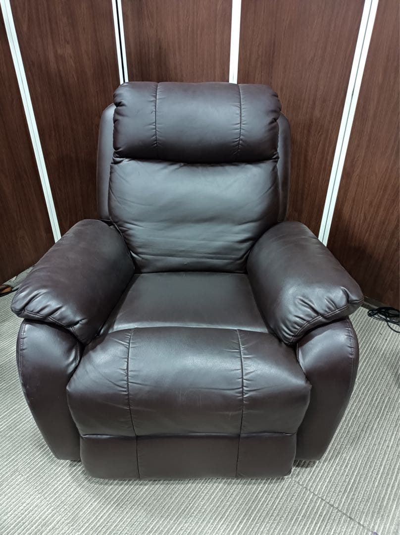 八6402【SHIFFON】シフォン 電動リクライニングソファ(キャスター付)