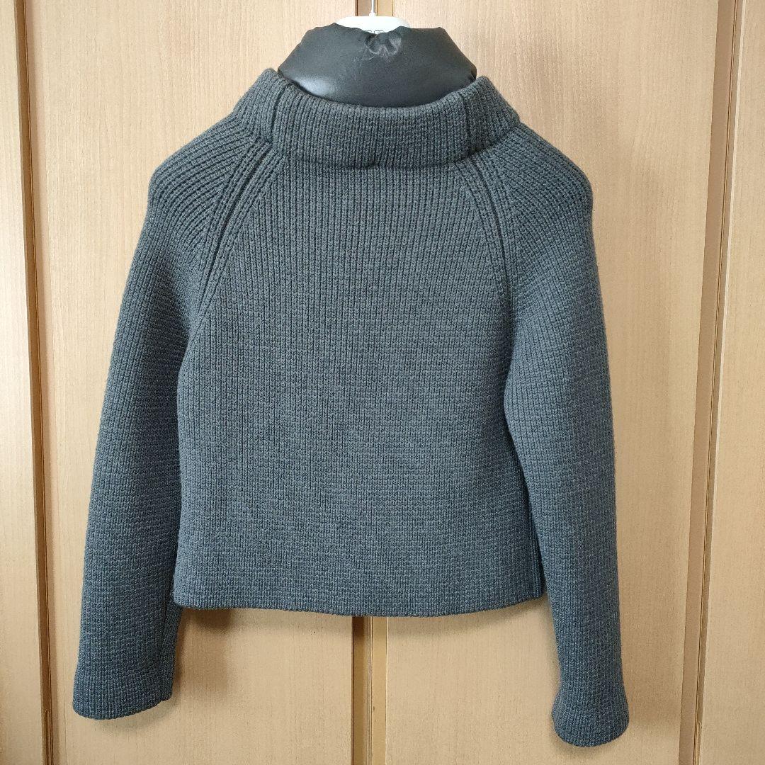 MONCLER ダブルボタンニット 襟ダウン　カーディガン　グレー