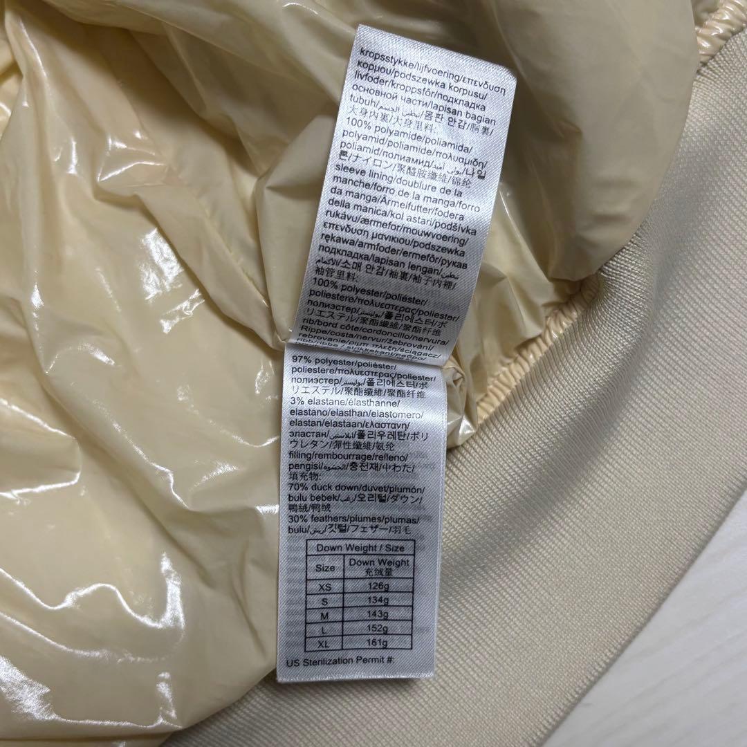 夢*♫様 カルバンクライン ジーンズ ダウンジャケット S 白 ホワイト クリー