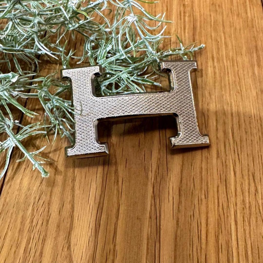 HERMES エルメス コンスタンス ベルト ブラック×ブラウン Hバックル