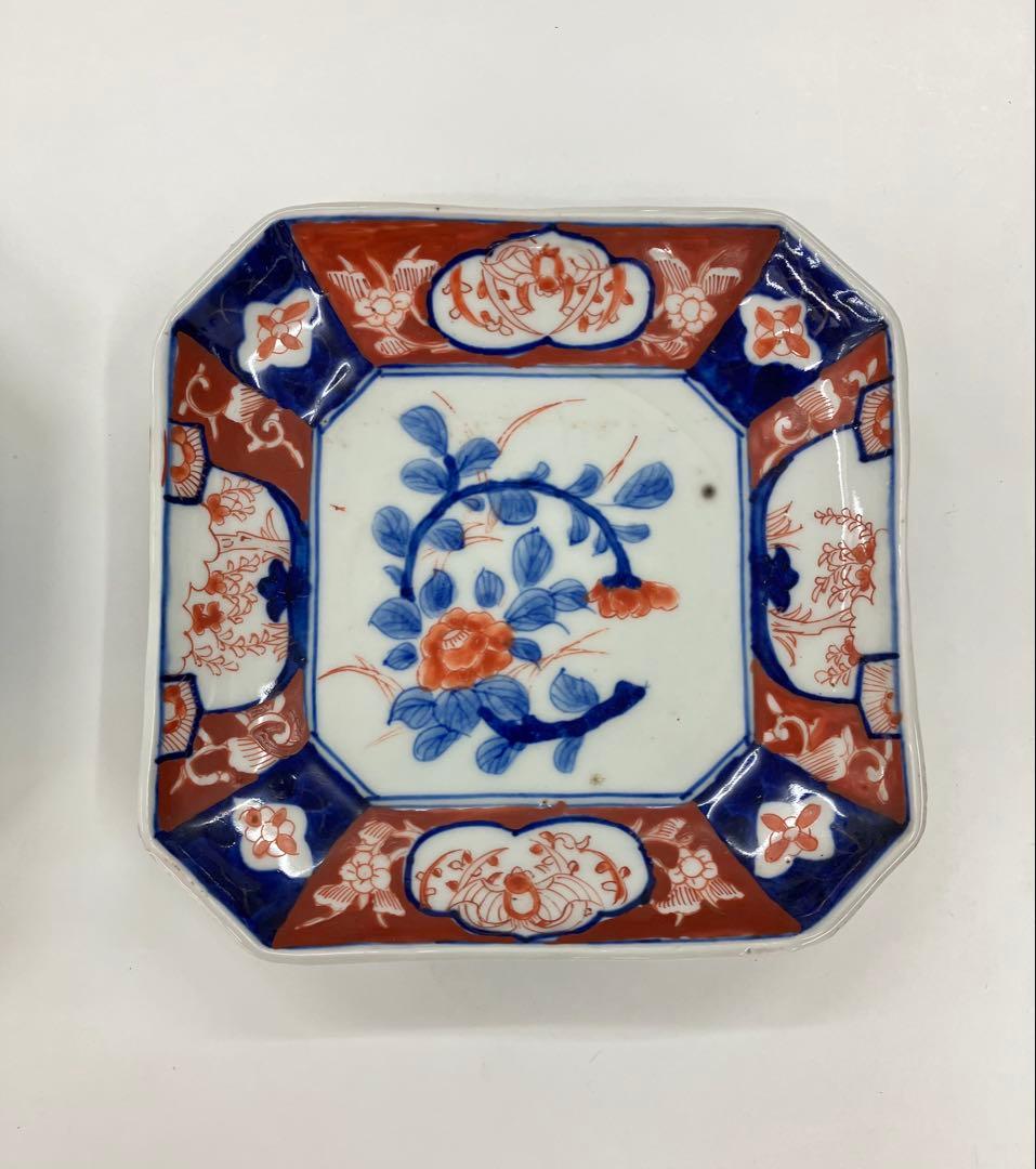 伊万里焼 花柄 皿 明治