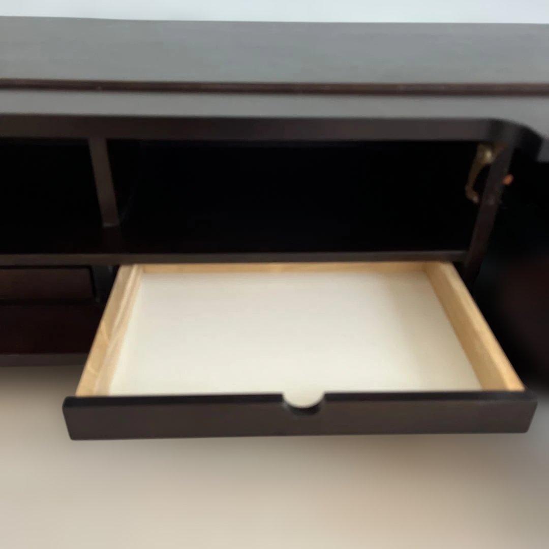 ダークブラウン木製テレビ台