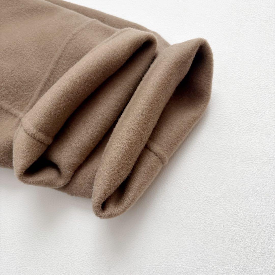 極美品　プラージュ ハミルトンノーカラーコート ウールリバー ダブルフェイス