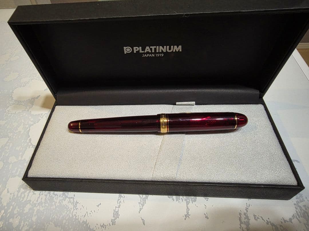 プラチナ万年筆「#3776 CENTURY」ブルゴーニュカラー　コンバーターあり