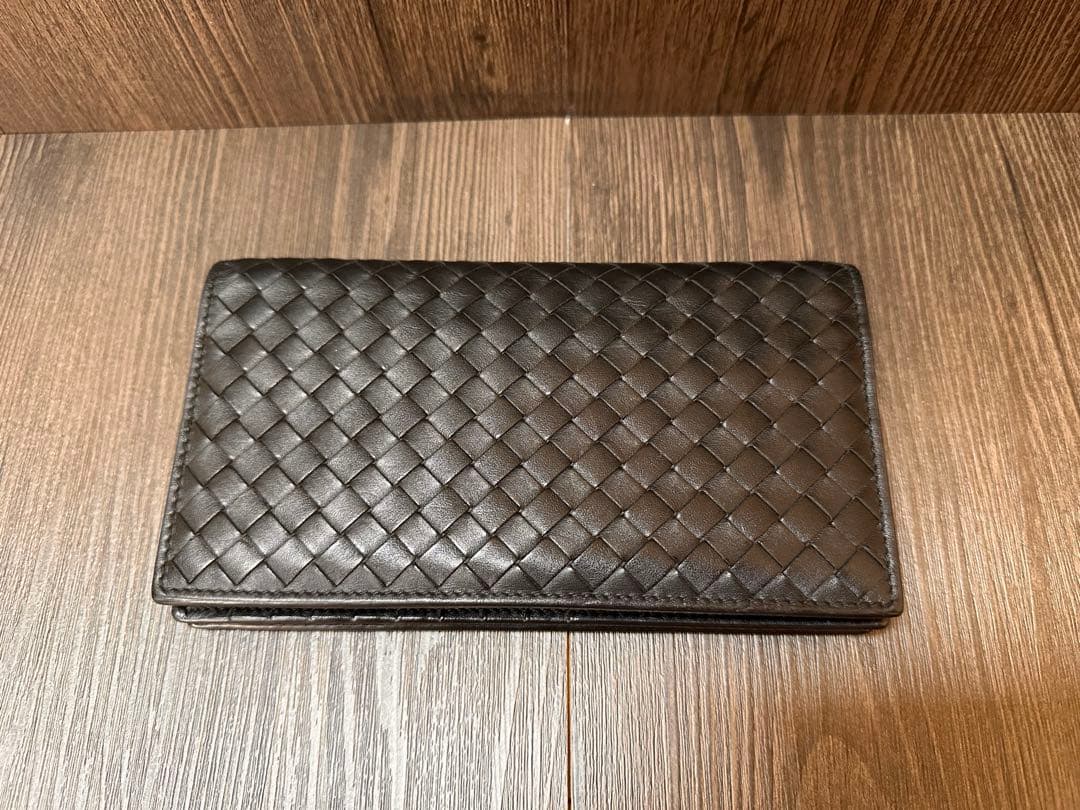 BOTTEGA VENETA 編み込みレザー長財布 ボッテガヴェネタ