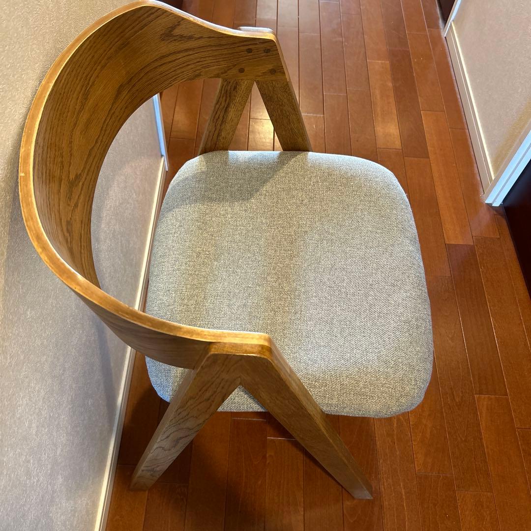 unico チェア 木脚 ブラウン エレムト elemt 2脚