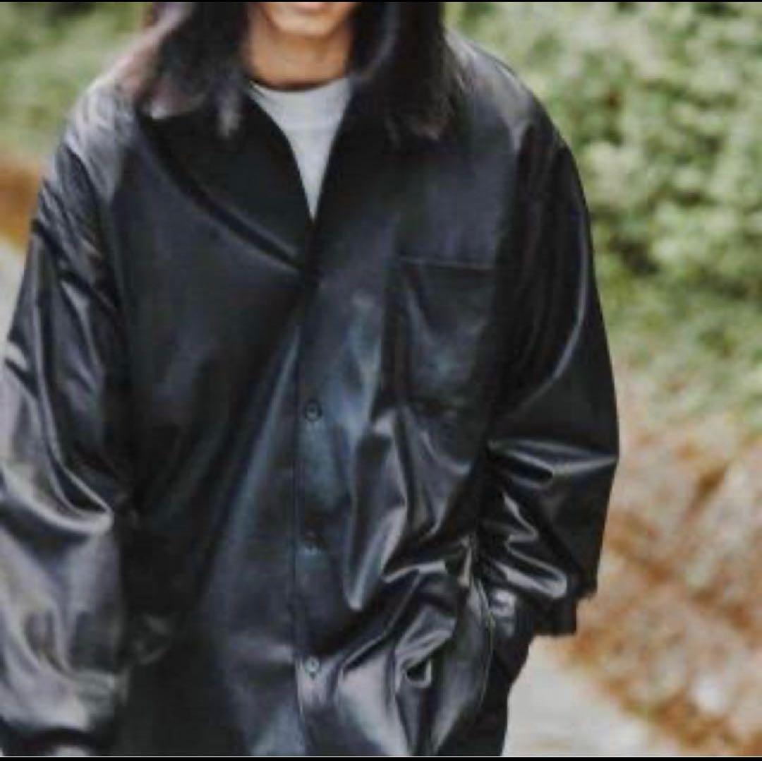 し*U様 【美品】COMOLIレザーシャツ サイズ2 鹿革　コモリ