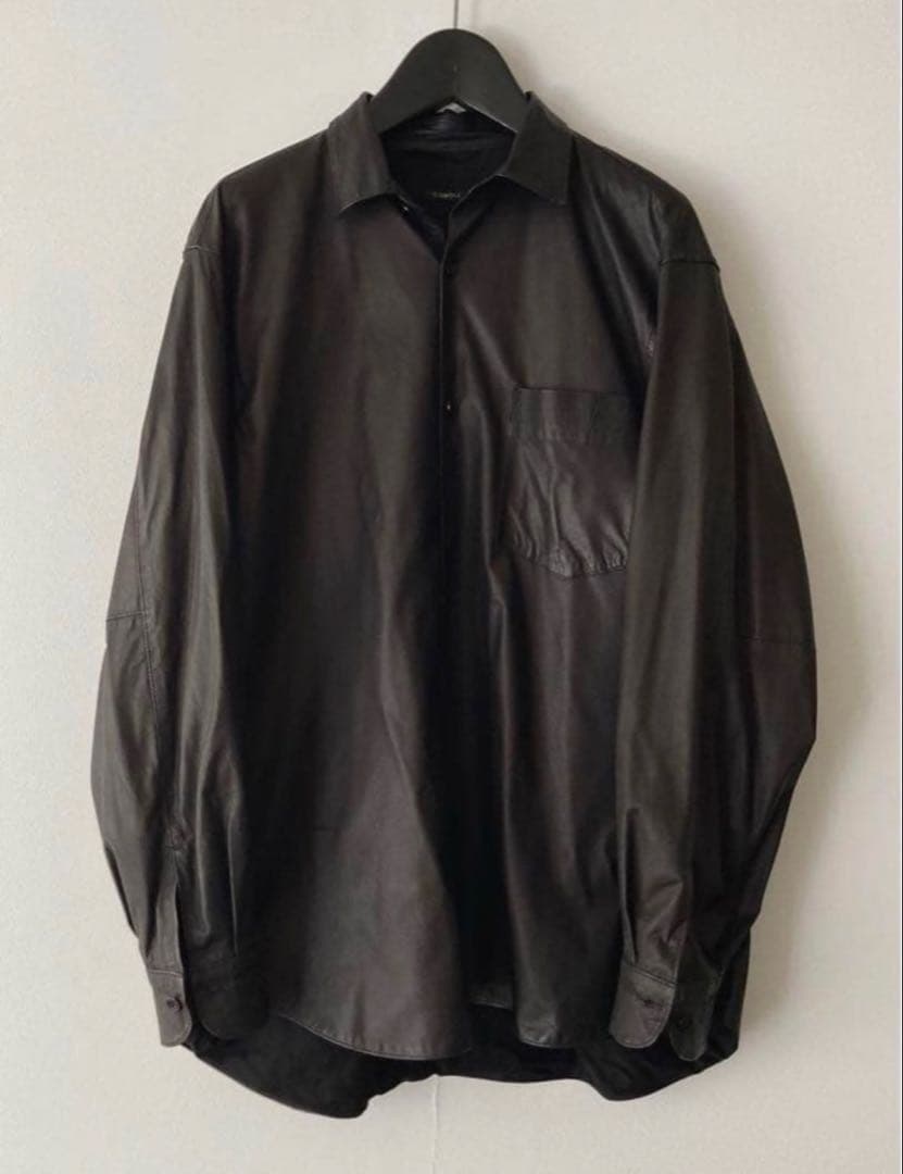 し*U様 【美品】COMOLIレザーシャツ サイズ2 鹿革　コモリ