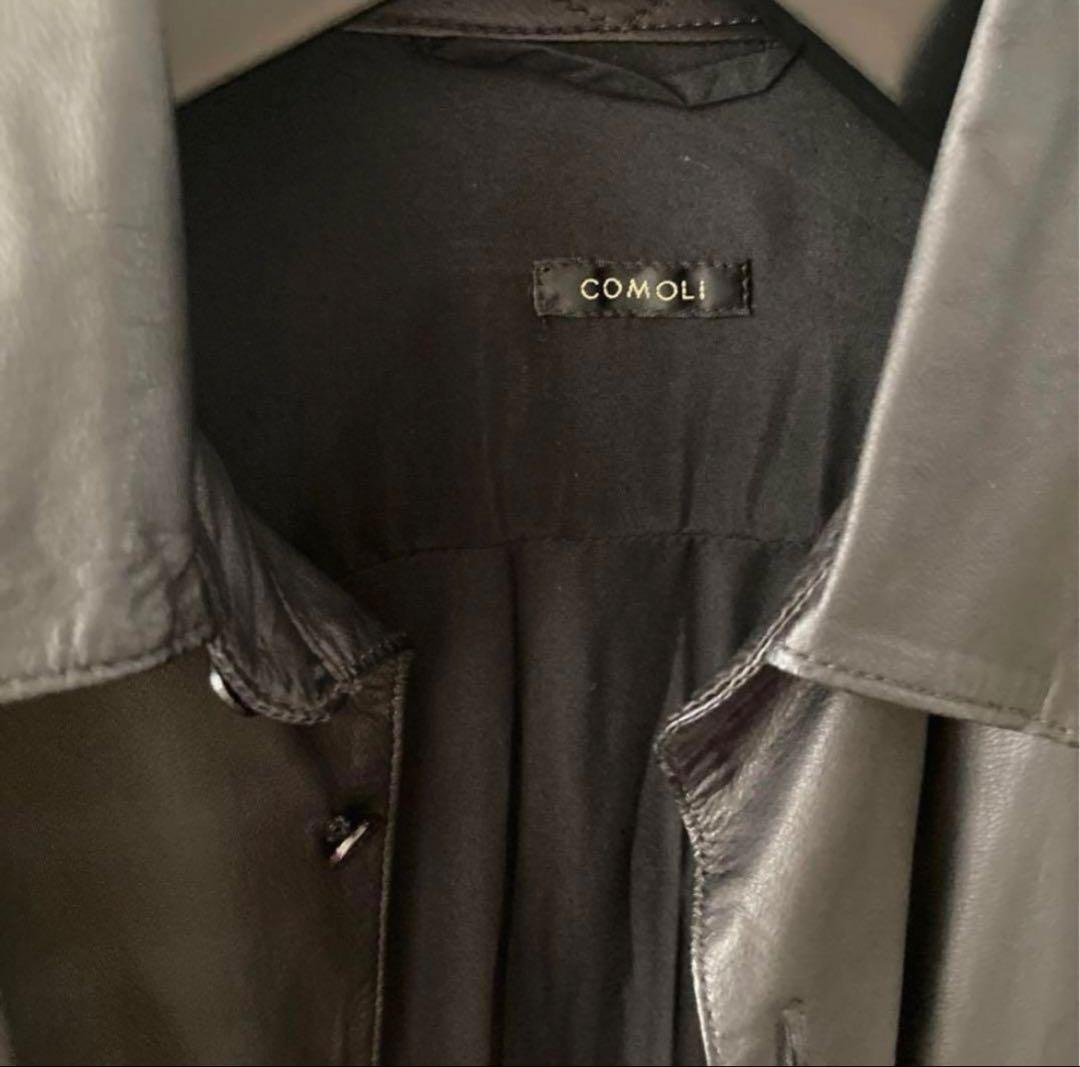 し*U様 【美品】COMOLIレザーシャツ サイズ2 鹿革　コモリ
