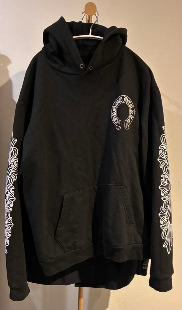 トップス CHROME HEARTS Floral Cross Hoodie L