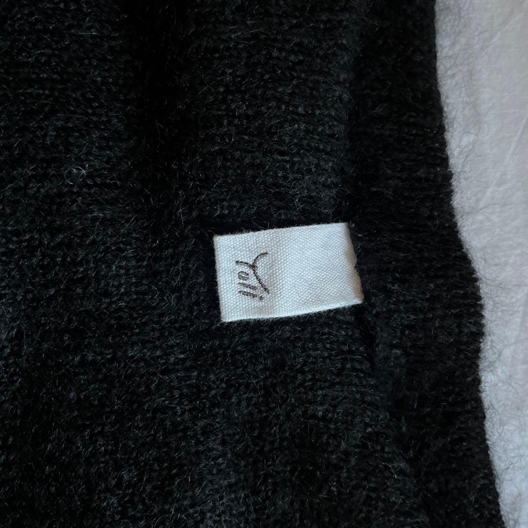 yoli モヘアショートニット　black
