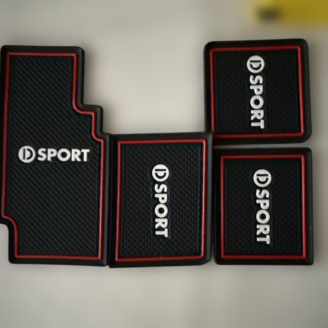 伝説の素人 専用D SPORT ルームミラー・エアバルブキャップ・コンソールカバ
