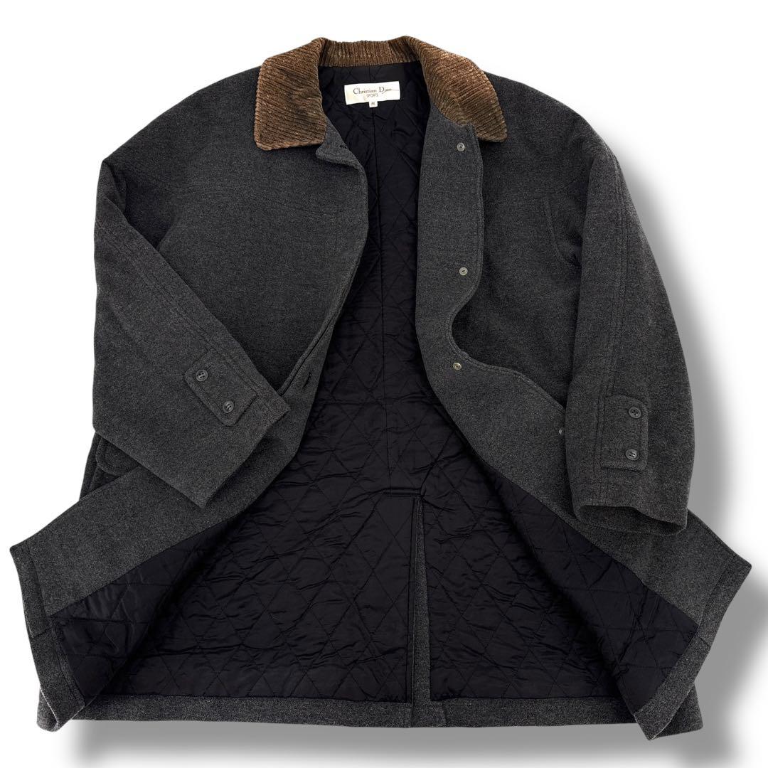 美品】Dior クリスチャンディオール　チェスターコート　コーデュロイ　M