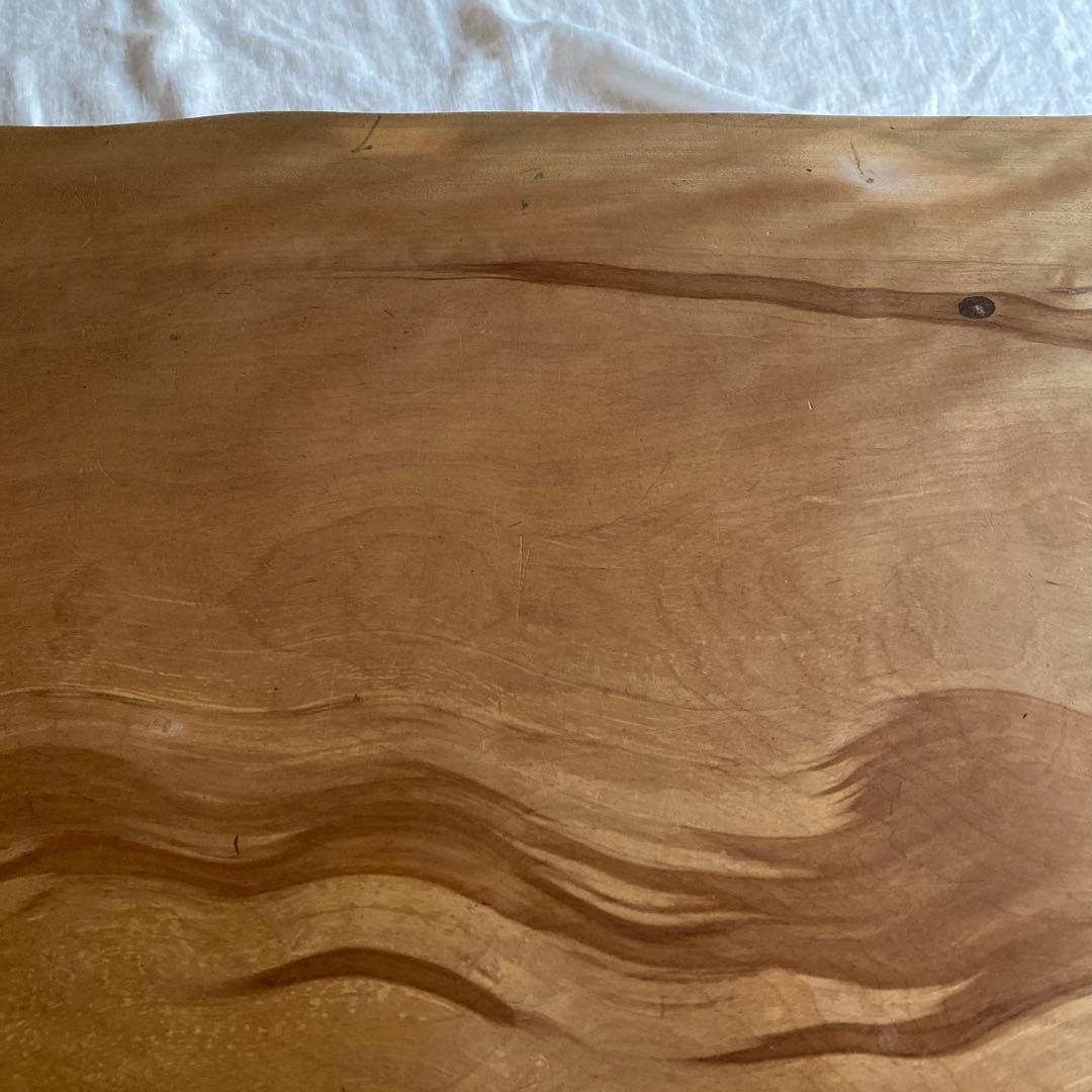 リビングテーブル　一枚板　ミズメザクラ