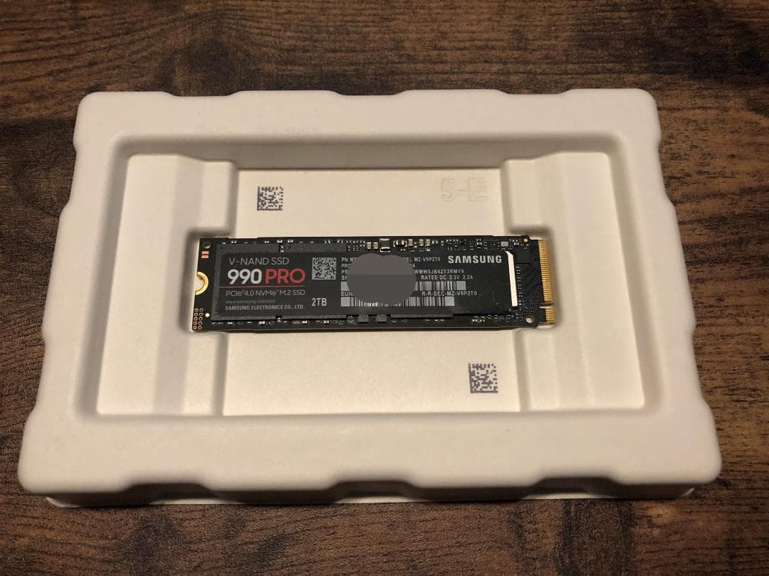 内蔵型SSD Samsung 990 PRO 2TB MZ-V9P2T0