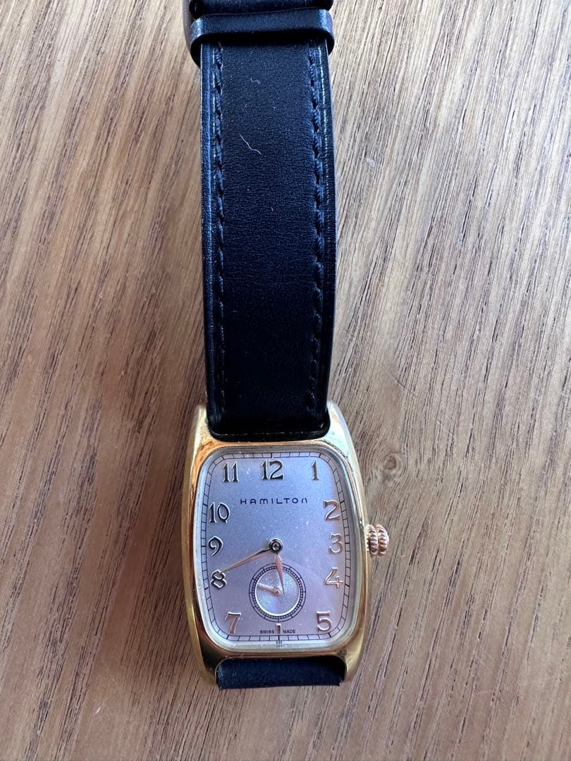 Hamilton ボルトン スモールセコンド ゴールド H134110 電池切れ