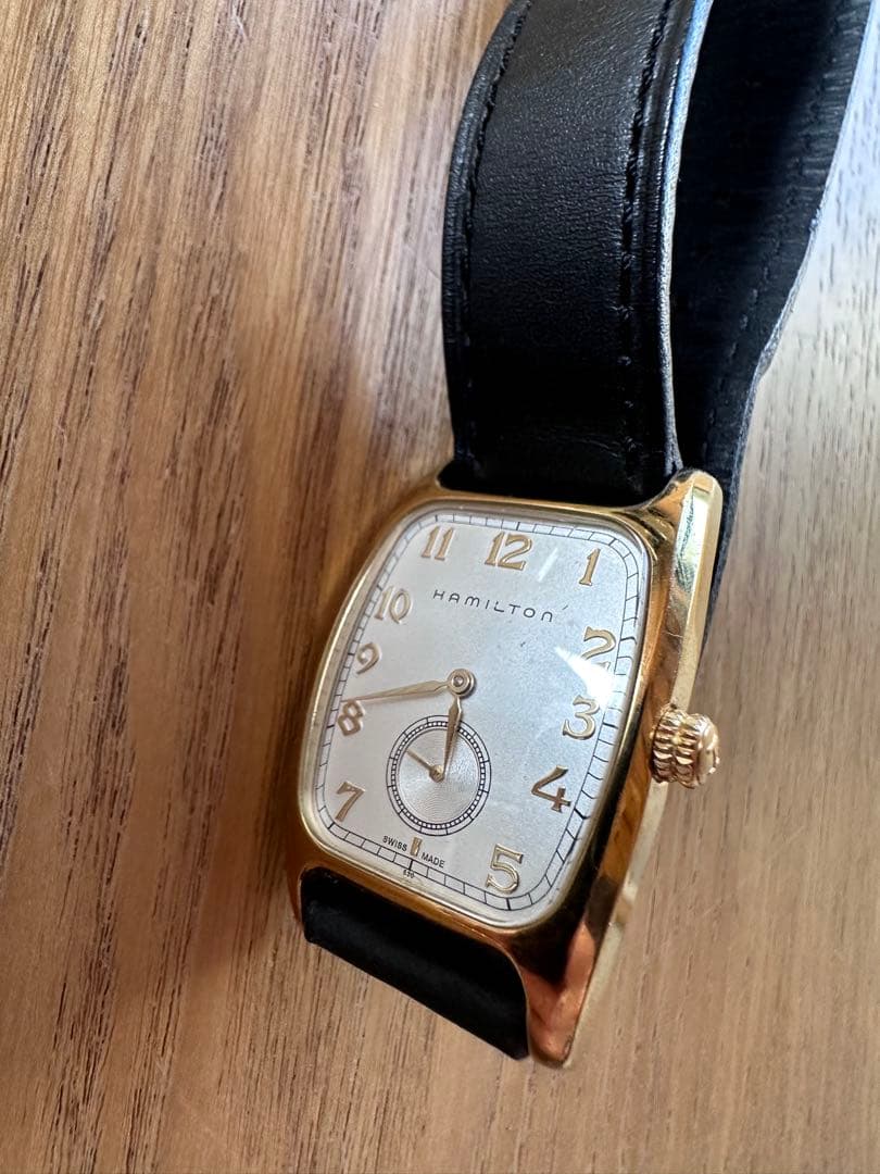 Hamilton ボルトン スモールセコンド ゴールド H134110 電池切れ