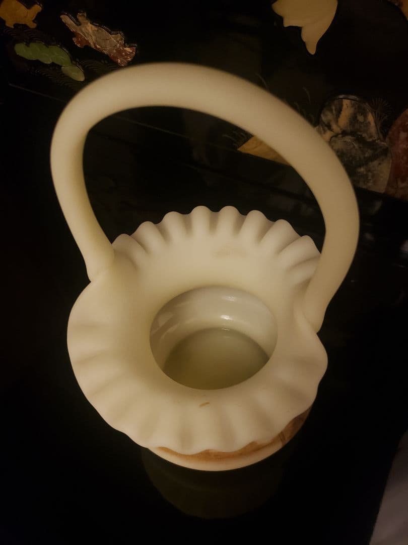 フェントン社 Fenton フェントン アートガラス ウランガラス 置物