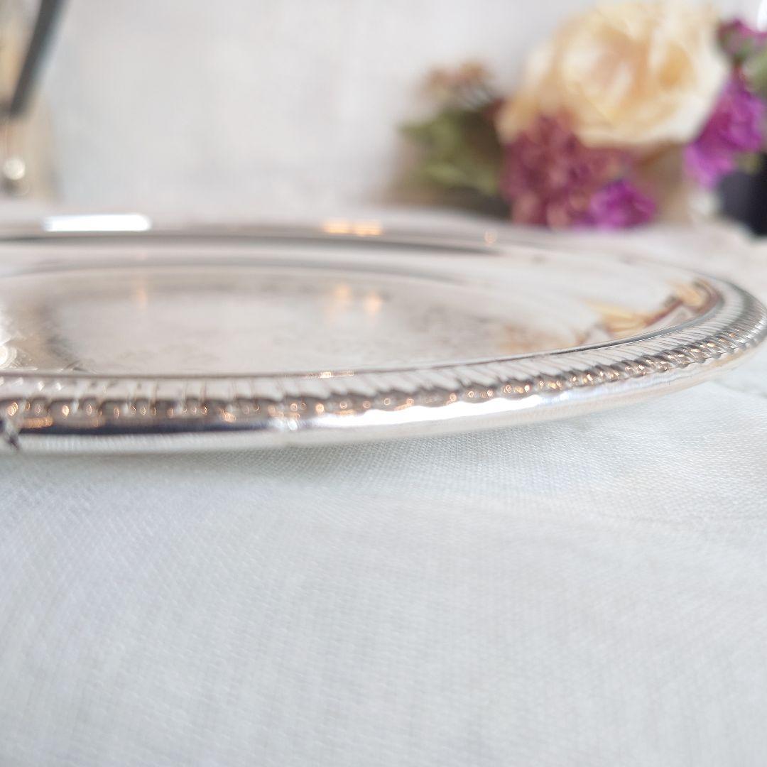 イギリス製　シルバープレート　シルバートレイ