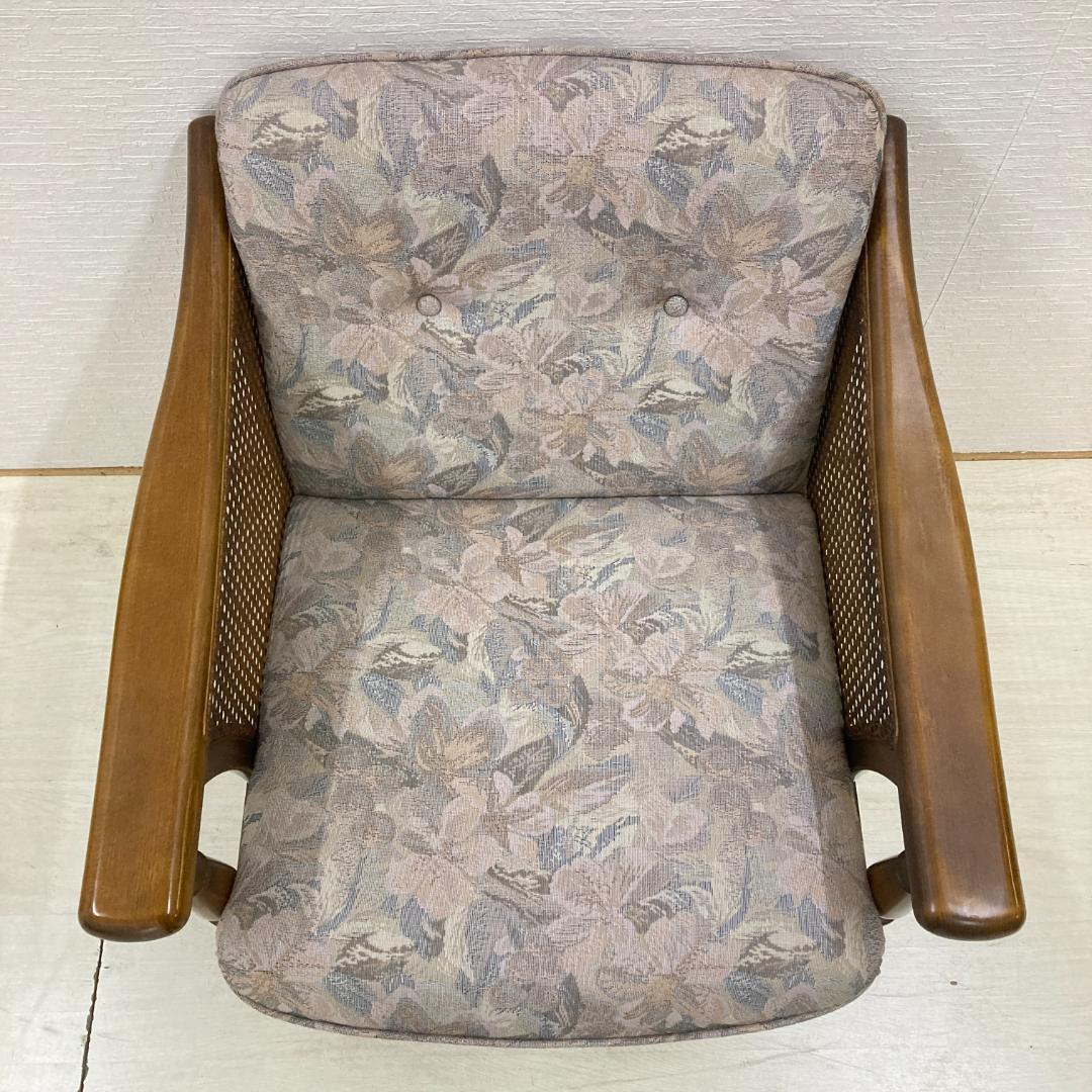 【カリモク】コロニアル アームチェア　1人掛けソファ 椅子 2脚セット