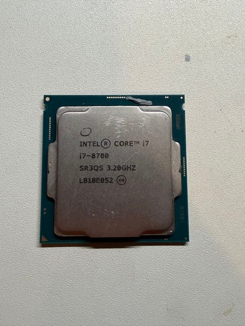 CPU Intel Core i7-8700 CPU 3.20GHz LGA 1151