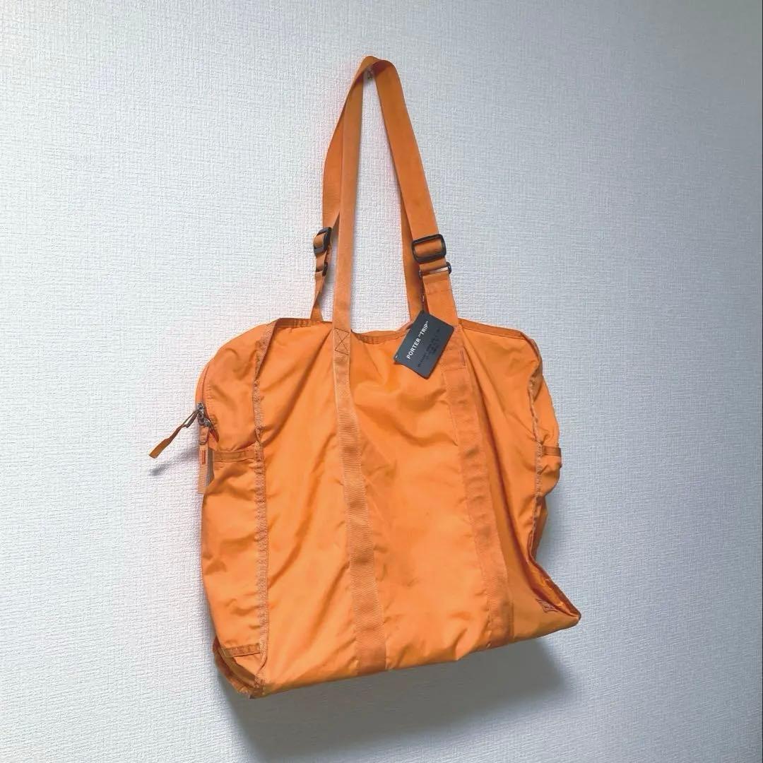 PORTER TRIP ボストンバッグ オレンジ