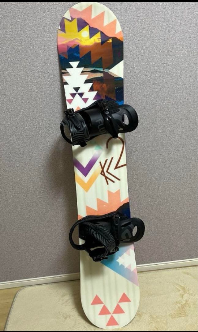 【美品】K2スノーボード板＋ビンディング＋ボードケースセット