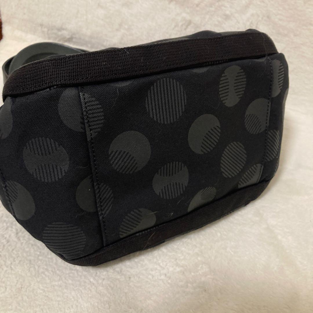 極美品 Dakota ダコタ ピット トートバッグ レザー 水玉 ブラック