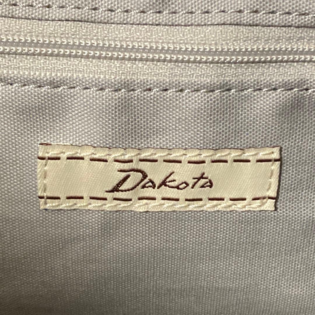 極美品 Dakota ダコタ ピット トートバッグ レザー 水玉 ブラック