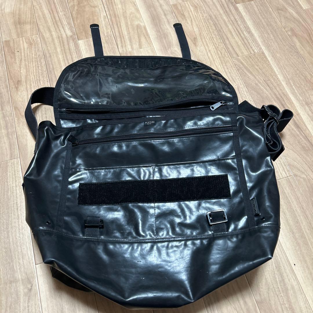 old porter ポーター　メッセンジャーバッグ　黒　ブラック　古着　90s