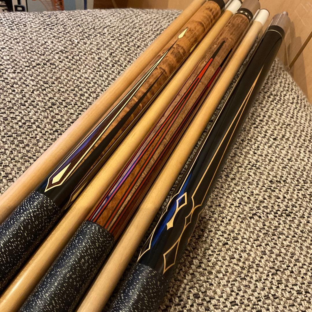 ぽ*ん様 LICOS リコス　ビリヤード　キュー　18山 パイロテッド　ノーマル