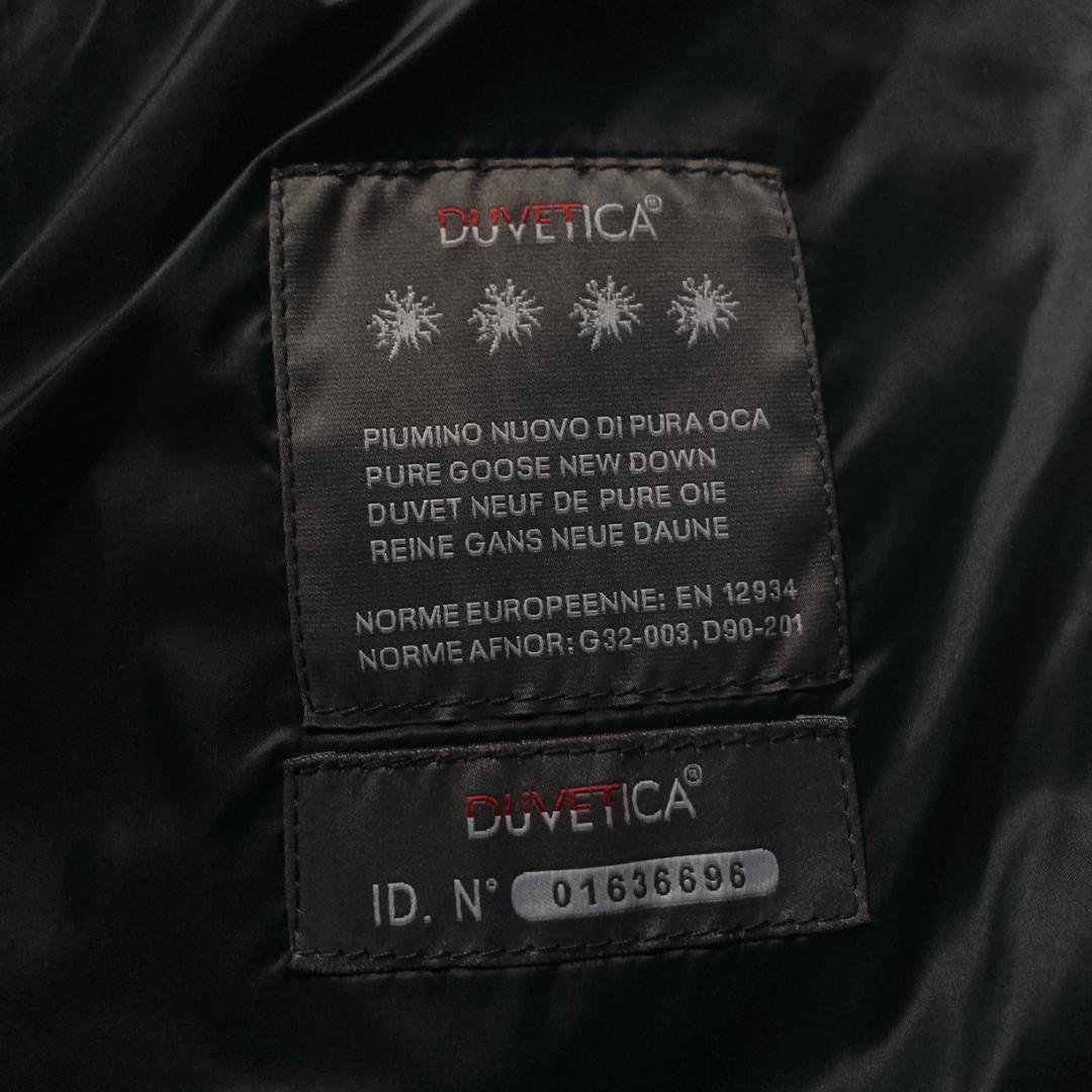 【美品】デュベティカ　Acca ファー付き キルティングダウンコート 黒 42