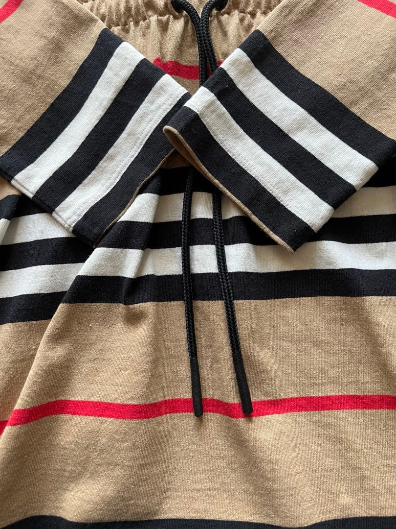 山*崎様 BURBERRY ストライプ 長袖ポロシャツ